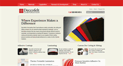 Desktop Screenshot of deccofelt.com
